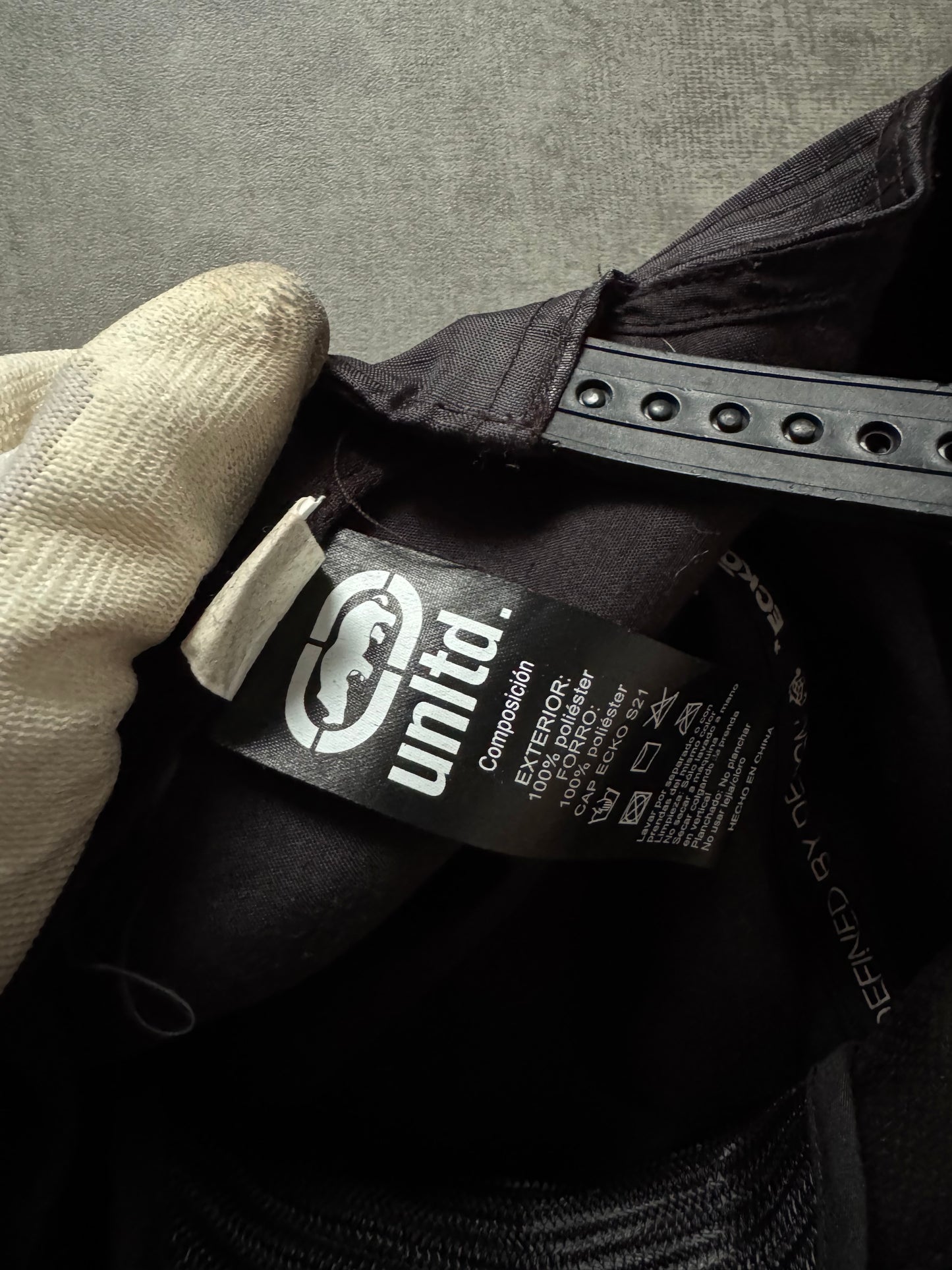 ✱ ECKO UNLTD HAT PANEL BOX LOGO BLACK OG ✱