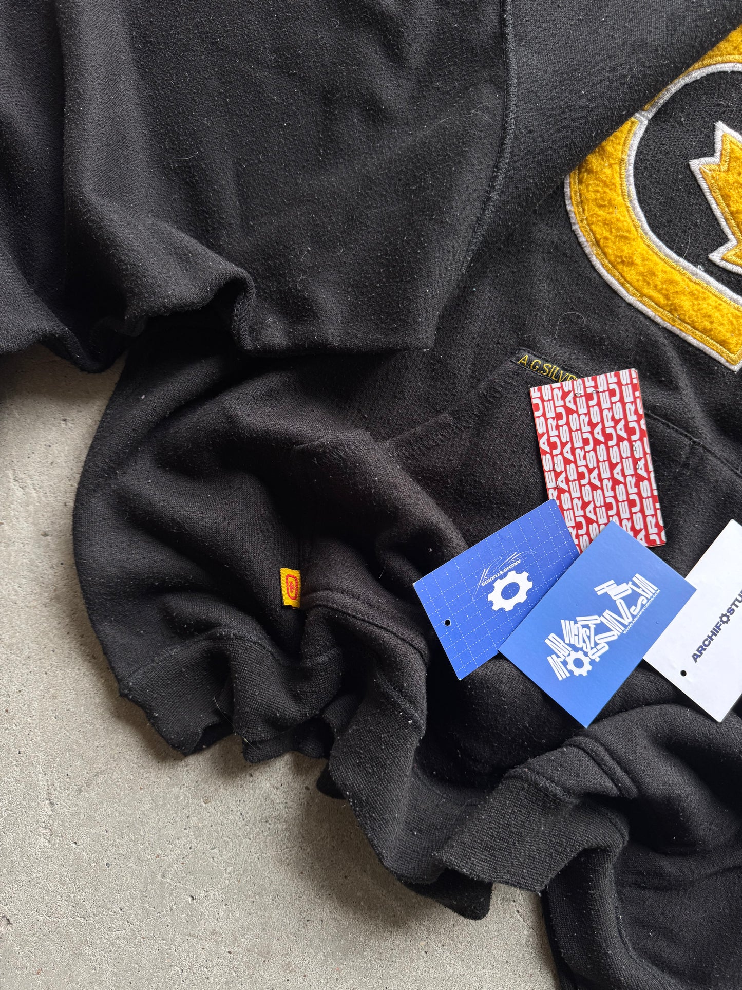 ✱ BOMBER HOODIE A.G.SILVER CANADÁ BLACK 2000’S OG ✱