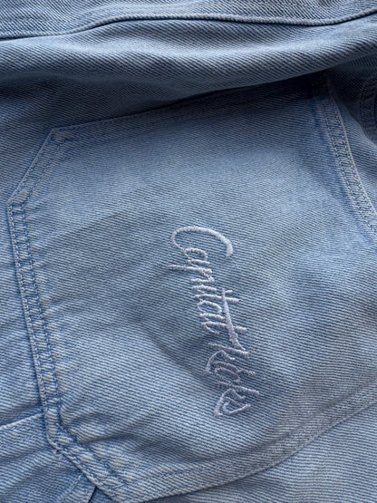 ✱ CARPINTERO BAGGY CAPITAL EN MEZCLILLA AZUL OG ✱
