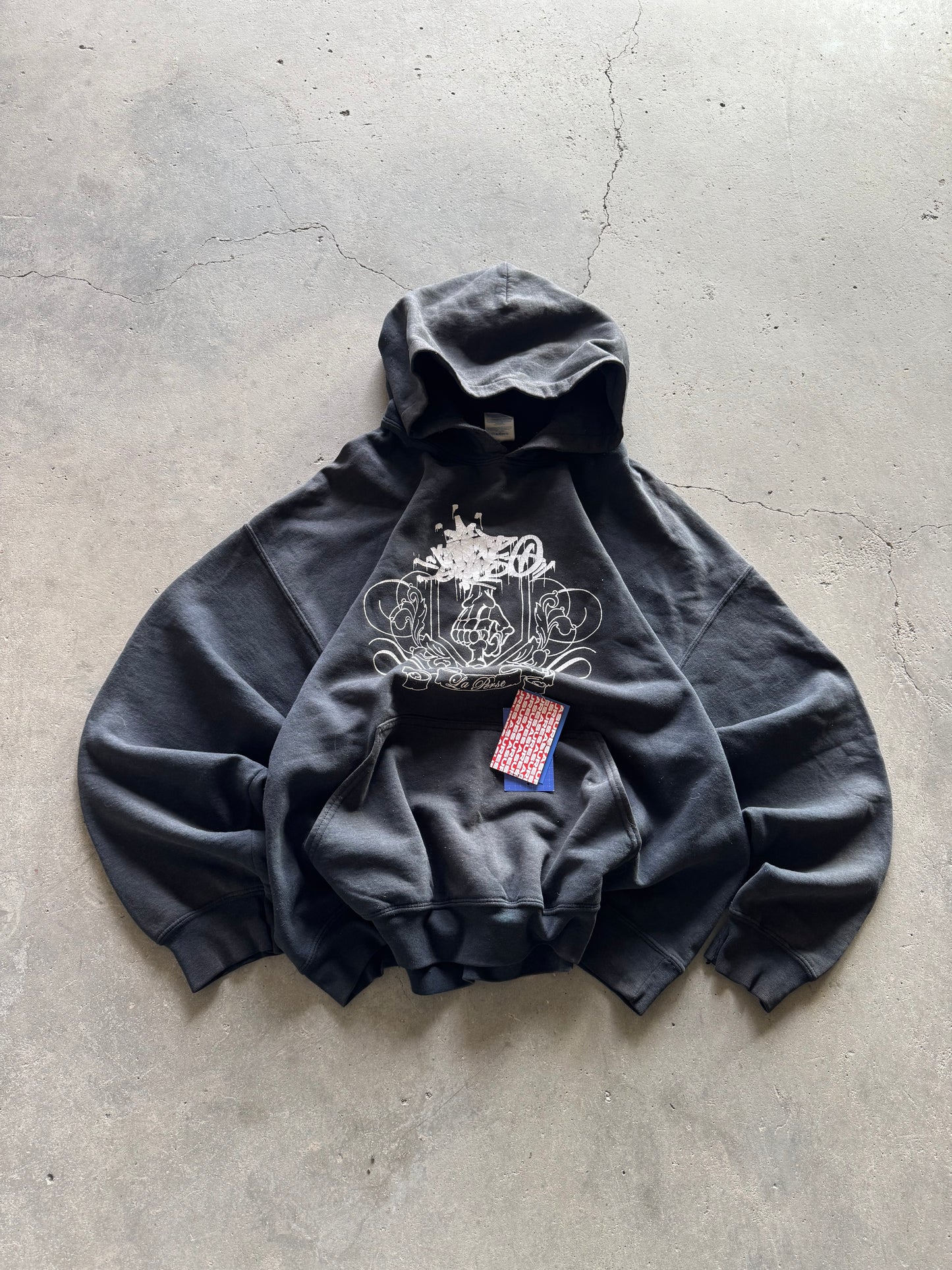 ✱ VINTAGE HOODIE GILDAN BOX LOGO 90’S OG ✱