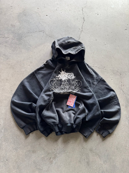 ✱ VINTAGE HOODIE GILDAN BOX LOGO 90’S OG ✱