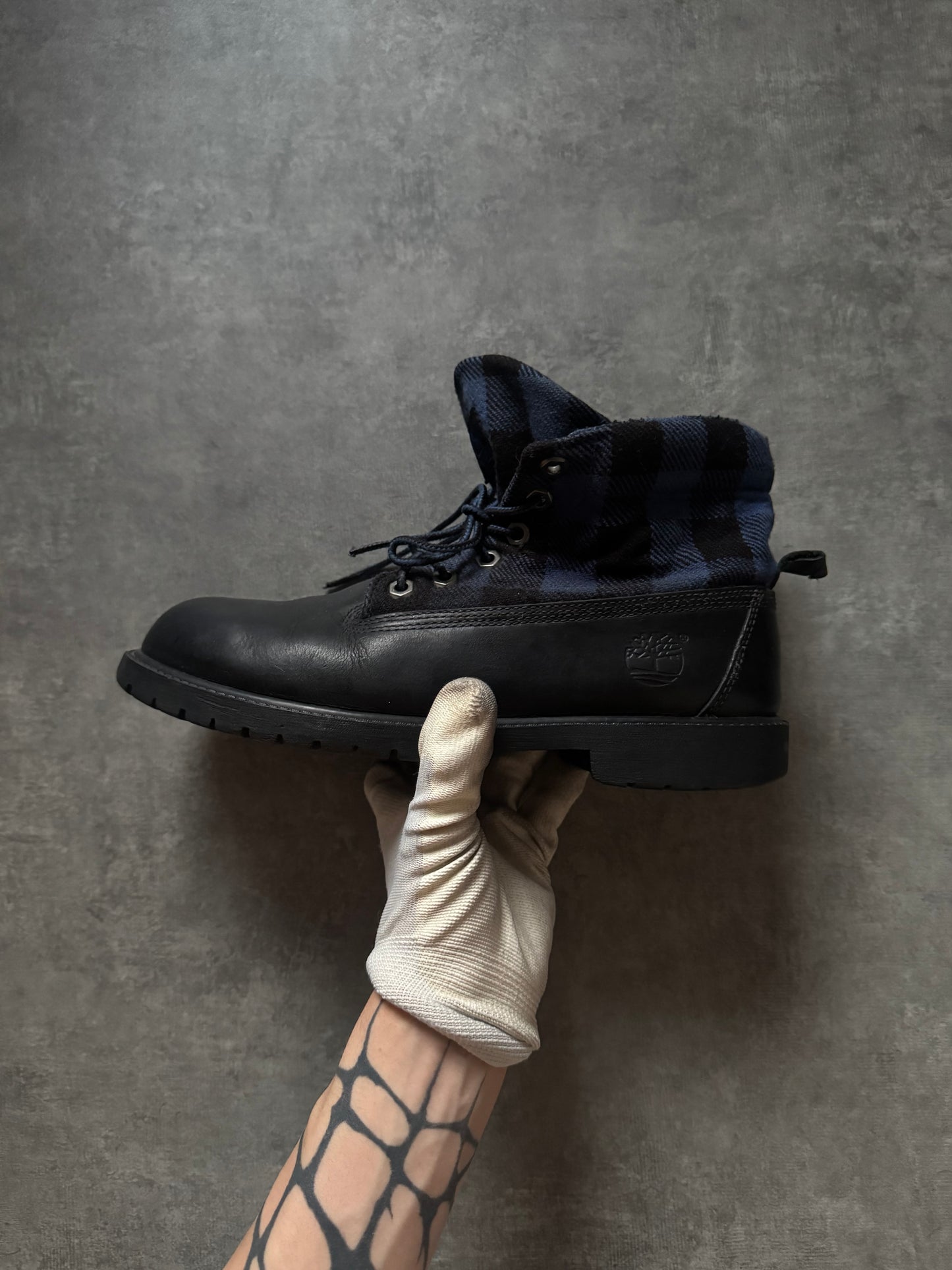 ✱ RARE TIMBERLAND BOOTS CATERPILLAR LEÑADOR BLUE OF BLACK OG ✱