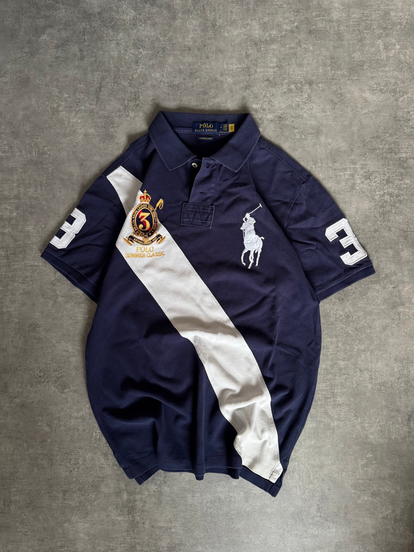 ✱ POLO RALPH LAUREN 1967 SUMMER CLASSIC #3 BIG PONY CUSTOM SLIM FIT OG  ✱