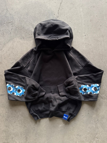 ✱ ARCHIF BOX LOGO HOODIE BOXI FIT COLOR BLACK CUSTOM OG ✱
