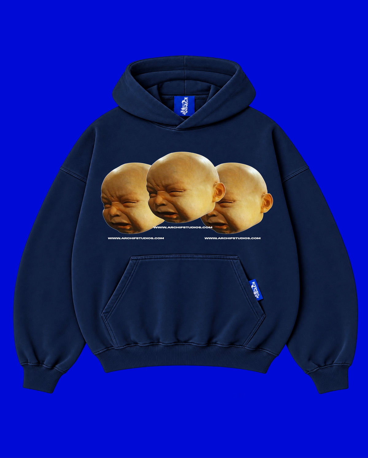 ✱ DOUBLE HOODIE WIDTH 
AZUL OSCURO ARCHIF3BB OG ✱