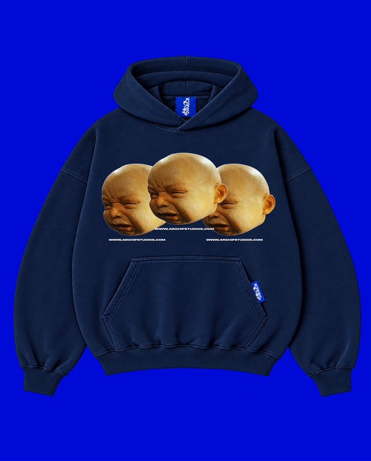 ✱ DOUBLE HOODIE WIDTH 
AZUL OSCURO ARCHIF3BB OG ✱