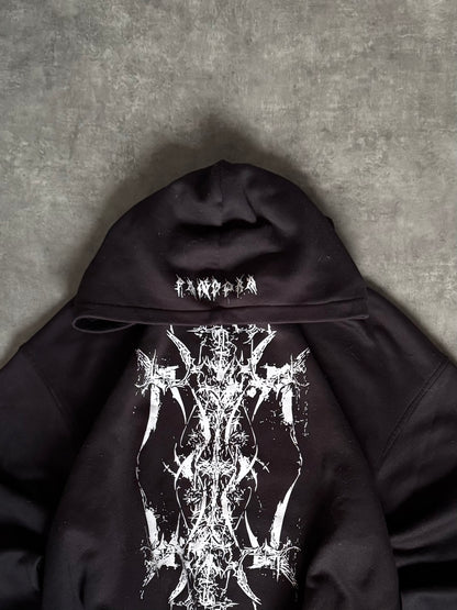 ✱ HOODIE BLACK STYLE DARK TRIBAL 2000’S ✱