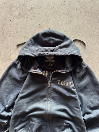 ✱ HARLEY DAVIDSON VINTAGE FULL ZIPPER BOX LOGO OG ✱
