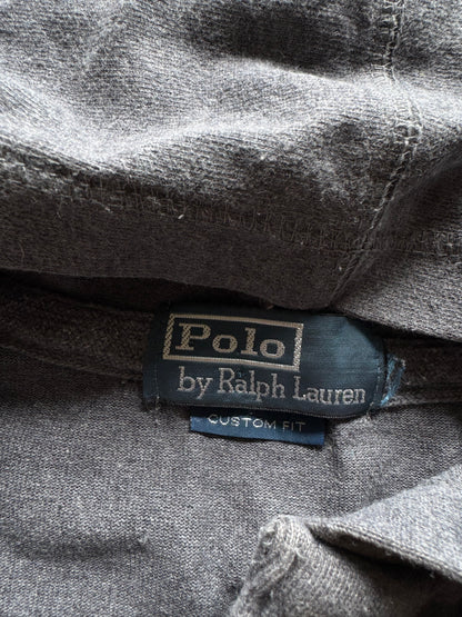 ✱ LONG SLEVEE POLO RALPH LAUREN BIG PONY SPAIN COLOR GREY OG ✱