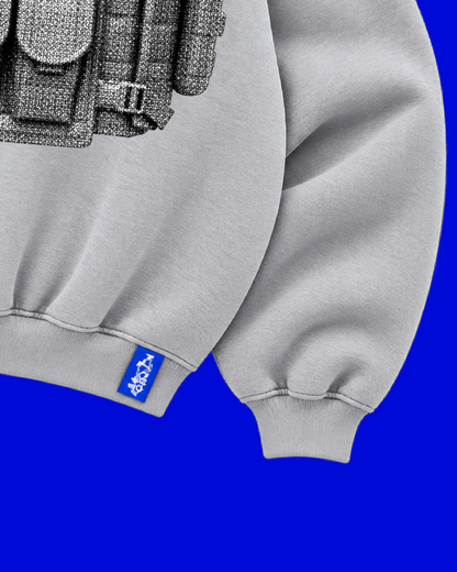 ✱ CREWNECK DOUBLE WIDTH 
GRIS TACTICAL BULLETPROOF VEST OG ✱