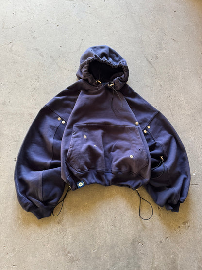 ✱ ARCHIF BAT HOODIE 1&1 DOUBLE WIDTH AZUL OSCURO OG ✱
