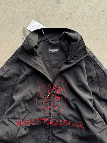 ✱ TRUCKER BALENCIAGA LION CLUB BOMBER JACKET RED AND BLACK ✱