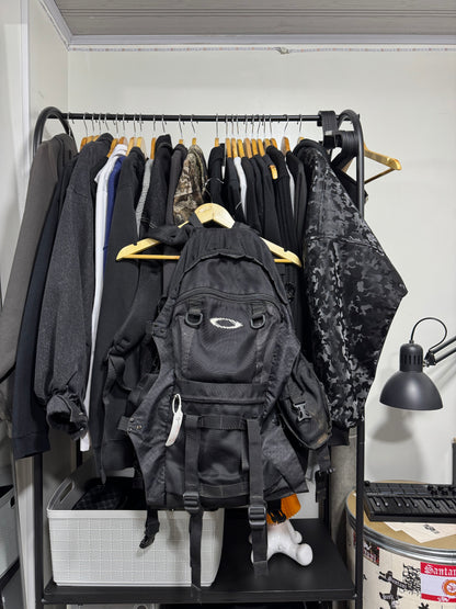 ✱ BACK PACK OAKLEY RARE PIECE RETRO BOX LOGO ANTIGUO BLACK OG