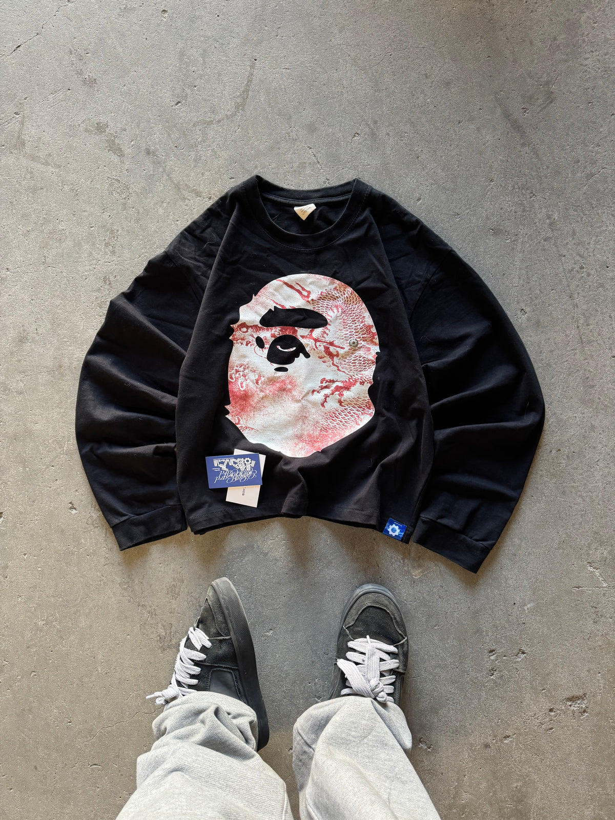 ✱ LONG SLEVEE ARCHIFXBAPE CUSTOM RED CAMO OG ✱