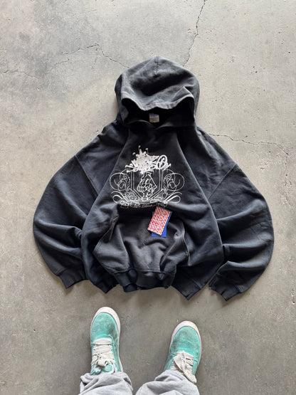 ✱ VINTAGE HOODIE GILDAN BOX LOGO 90’S OG ✱