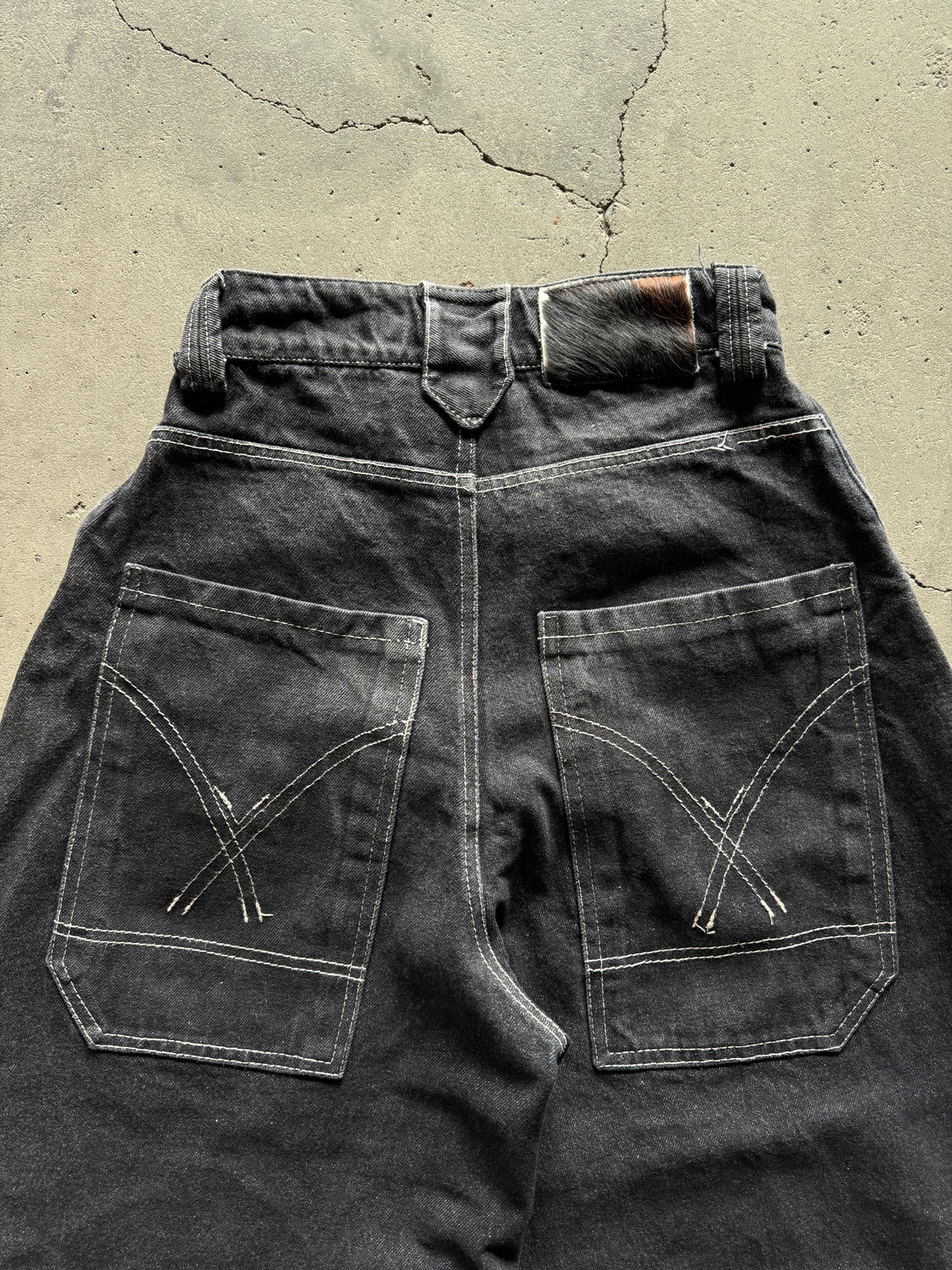 ✱ PANTALON DENIM IDRSSLIKEAGOD BALLON FIT WASHED BLACK OG ✱