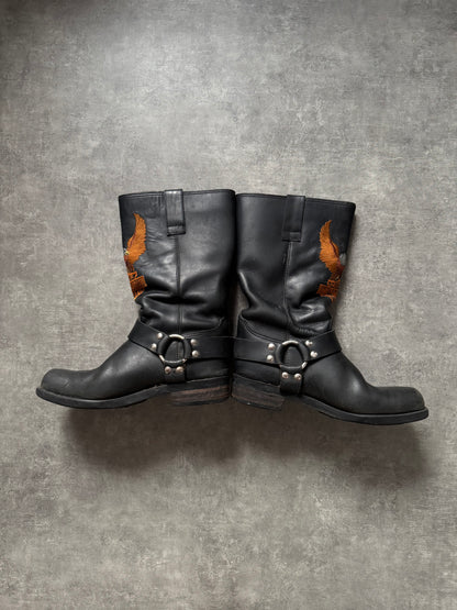 ✱ BOOTS HARLEY DAVIDSON RARE LEATHER TEXANAS OG ✱