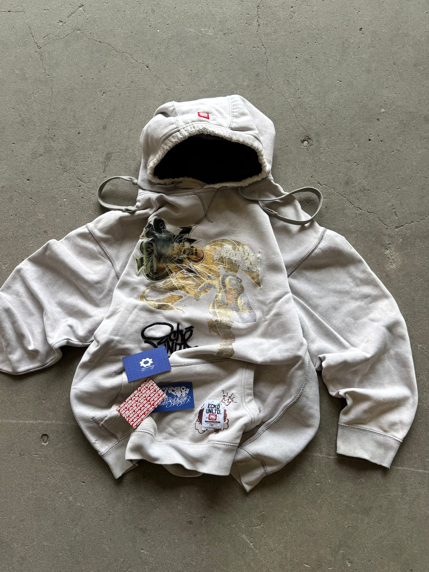 ✱ ECKO UNTLD ZIPPER WHITE VINTAGE 1&1 OG ✱