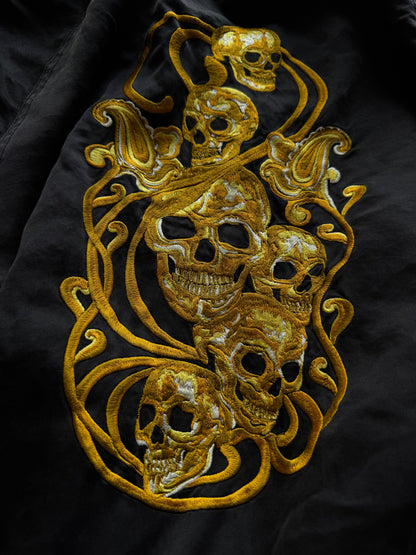 ✱ ALEXANDER MCQUEEN SILK SKULL 17SS EMBROIDERED BOMBER JACKET OG ✱
