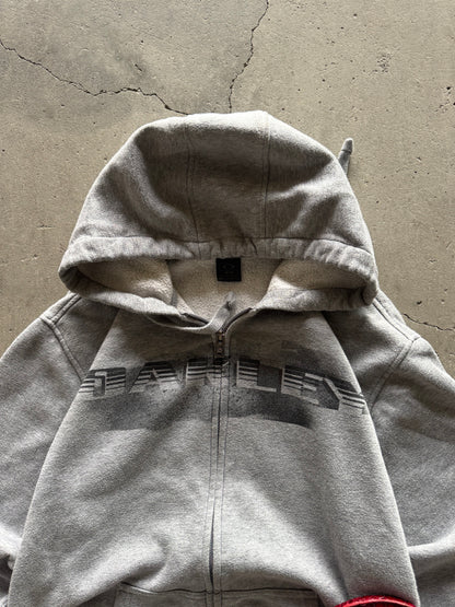 ✱ VINTAGE OAKLEY FULL ZIP HOODIE GRIS BOX LOGO OG ✱