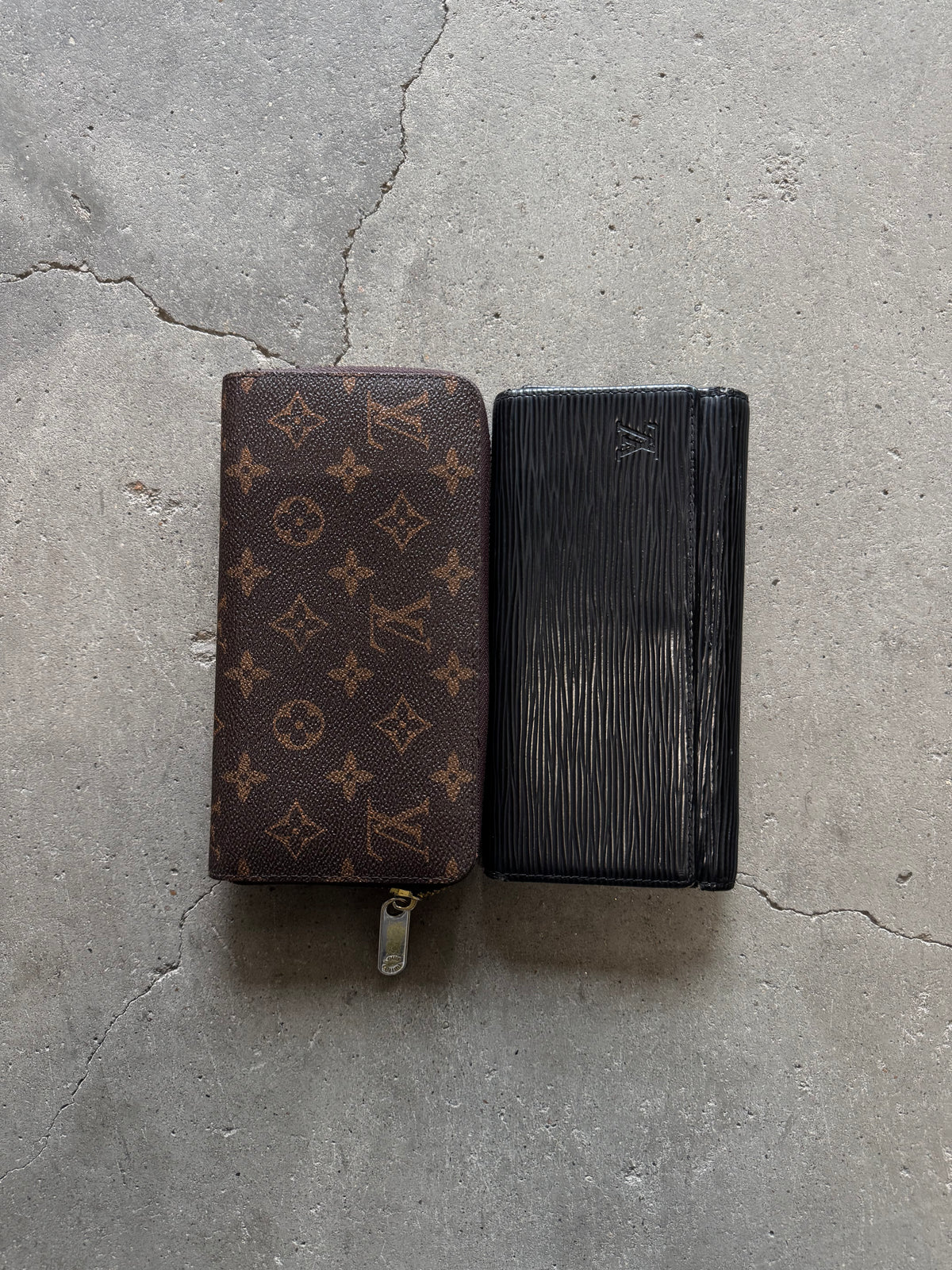 ✱ DUO LV WALLETS MONOGRAM ELEGANT & BRAZZA U.S LEATHER OG ✱