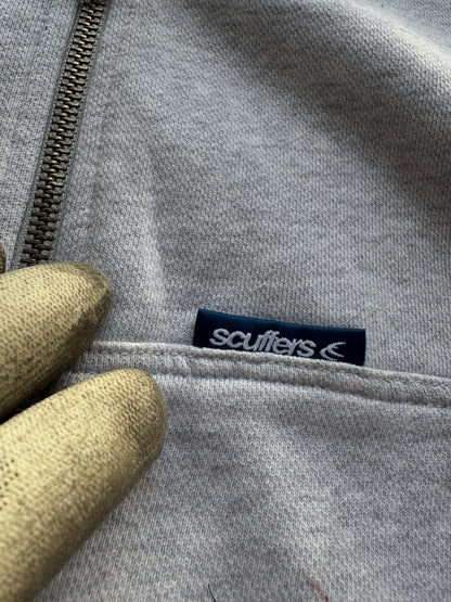 ✱ SCUFFERS NOWHERE GREY MALANGE ZIPPED HOODIE OG ✱