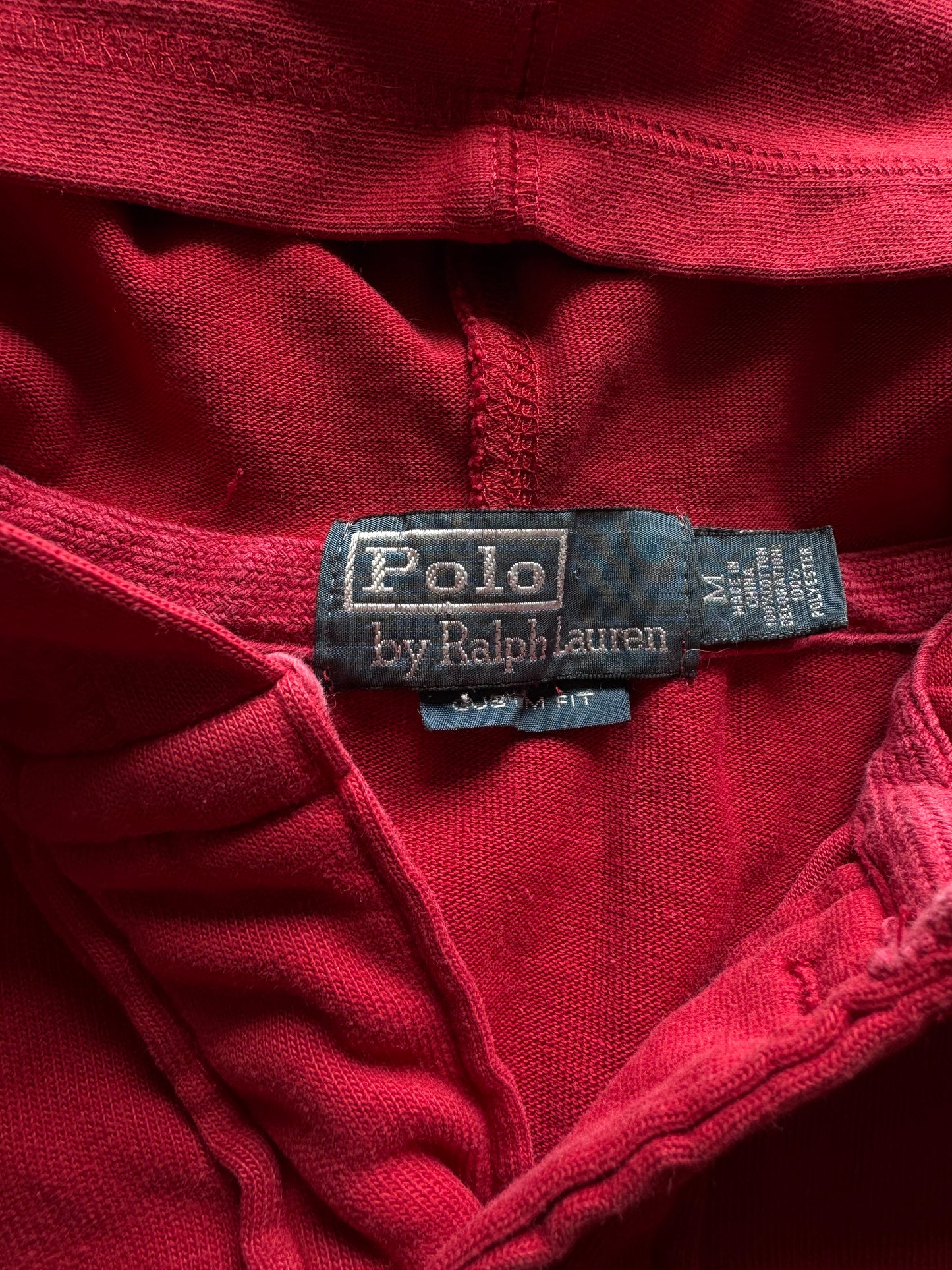 ✱ LONG SLEVEE POLO RALPH LAUREN BIG PONY SPAIN COLOR RED OG ✱
