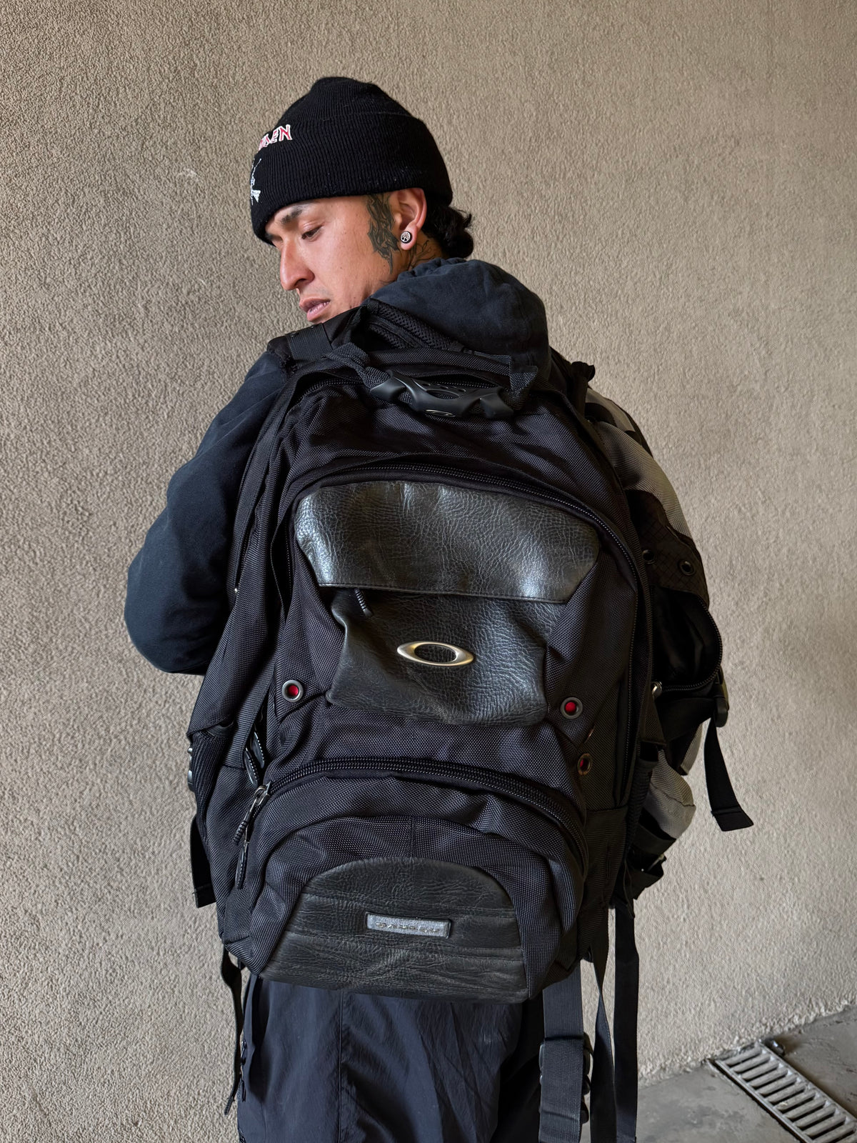 ✱ OAKLEY LEATHER VINTAGE ICON BACKPACK MINI BOX LOGO OG ✱