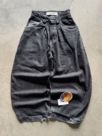 ✱ PANTALON DENIM IDRSSLIKEAGOD BALLON FIT WASHED BLACK OG ✱