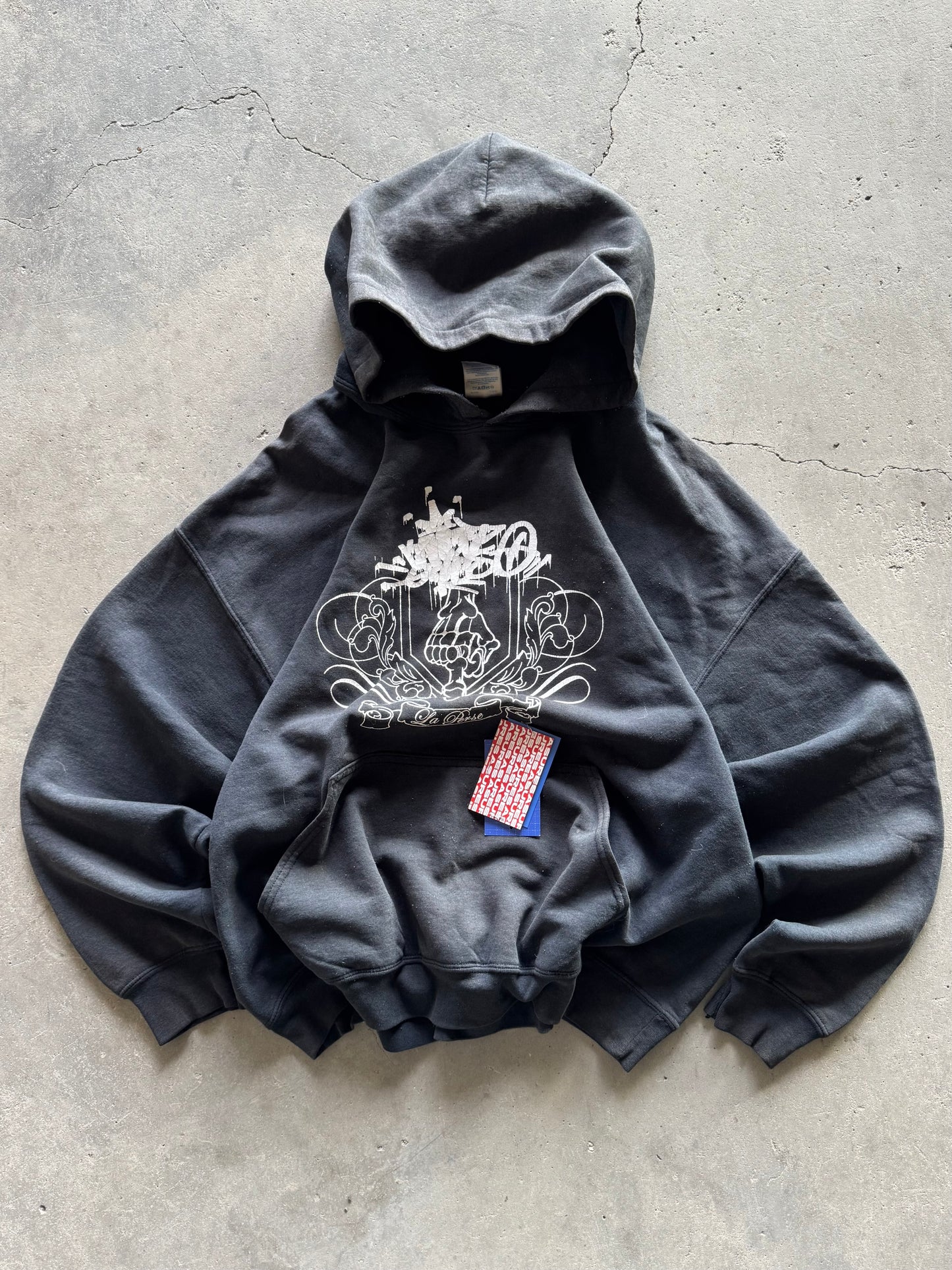 ✱ VINTAGE HOODIE GILDAN BOX LOGO 90’S OG ✱