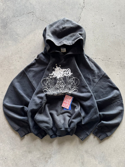 ✱ VINTAGE HOODIE GILDAN BOX LOGO 90’S OG ✱