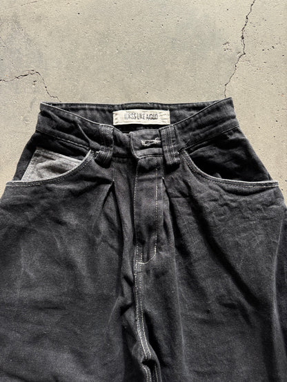 ✱ PANTALON DENIM IDRSSLIKEAGOD BALLON FIT WASHED BLACK OG ✱