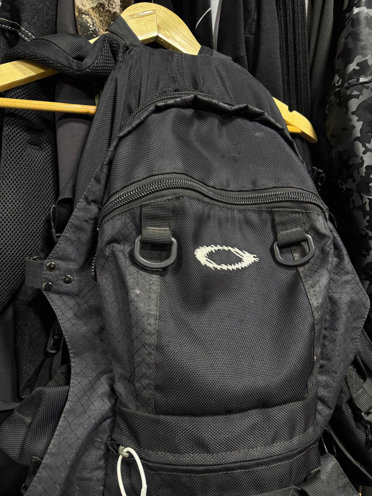 ✱ BACK PACK OAKLEY RARE PIECE RETRO BOX LOGO ANTIGUO BLACK OG