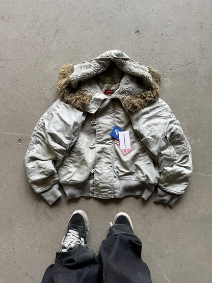✱ RARE ALPHA VINTAGE MILITAR N-2B BOMBER JACKET STYLE 2000’S OG ✱