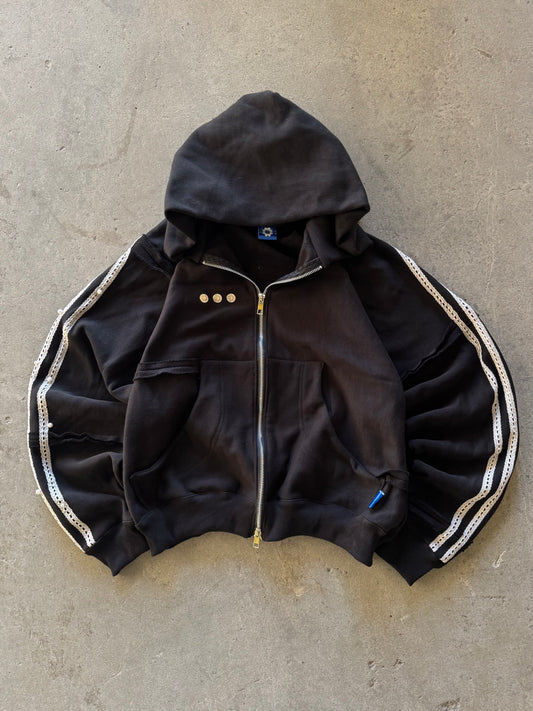 ✱ ARCHIF CASE DOUBLE ZIPPER CUSTOM ADIDAS 1&1 BLACK OG ✱