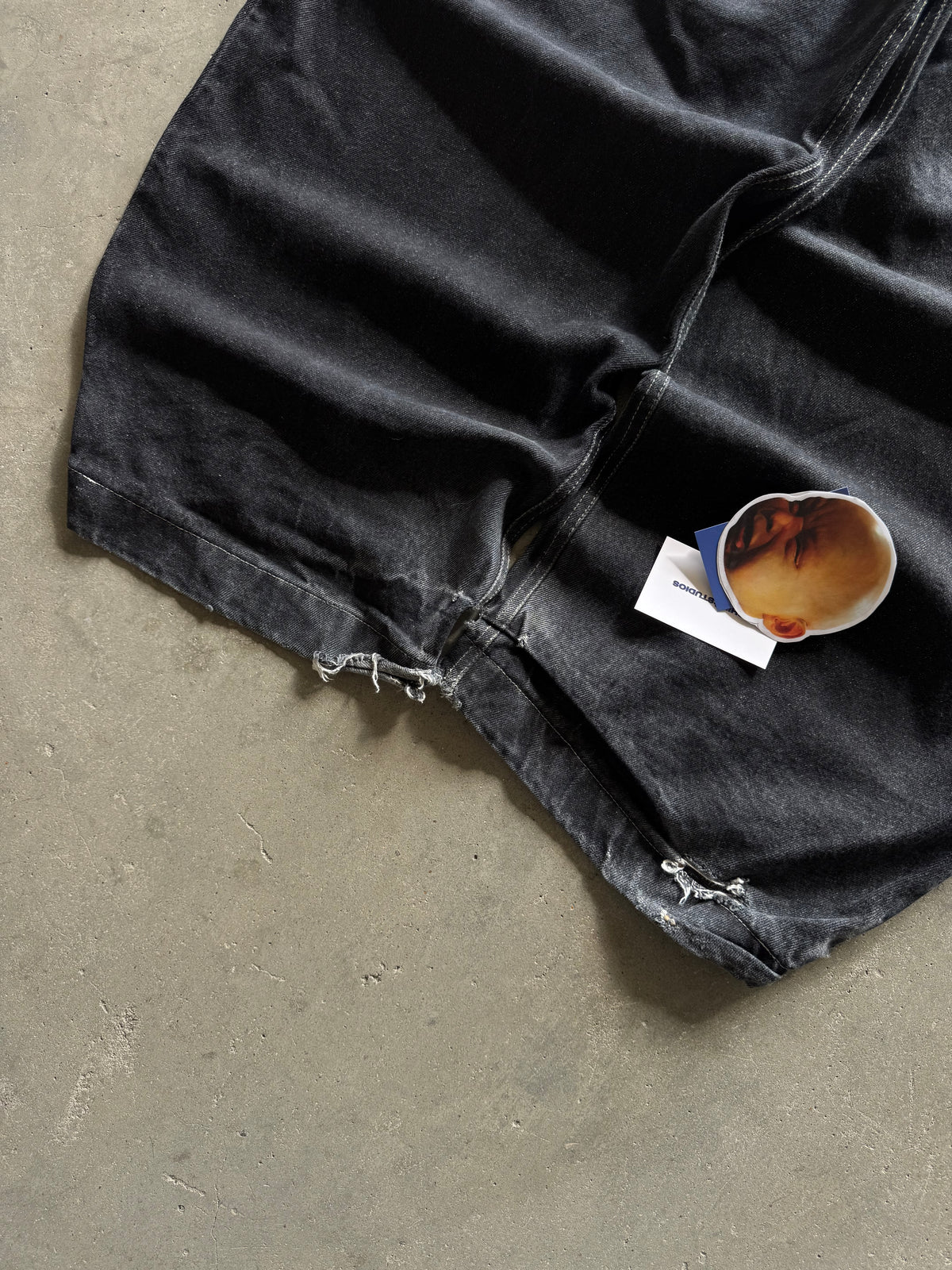 ✱ PANTALON DENIM IDRSSLIKEAGOD BALLON FIT WASHED BLACK OG ✱