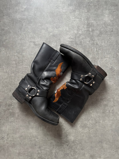 ✱ BOOTS HARLEY DAVIDSON RARE LEATHER TEXANAS OG ✱