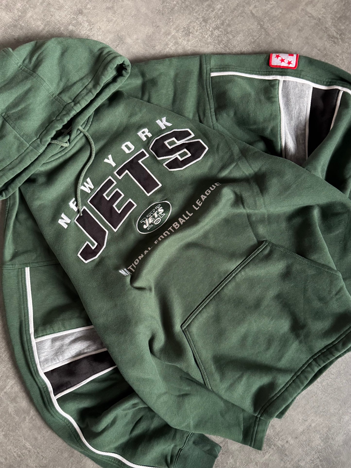 ✱ HOODIE NEW YORK JETS LEE SPORTS OG PIEZA VINTAGE DE LA NFL 90’S ✱