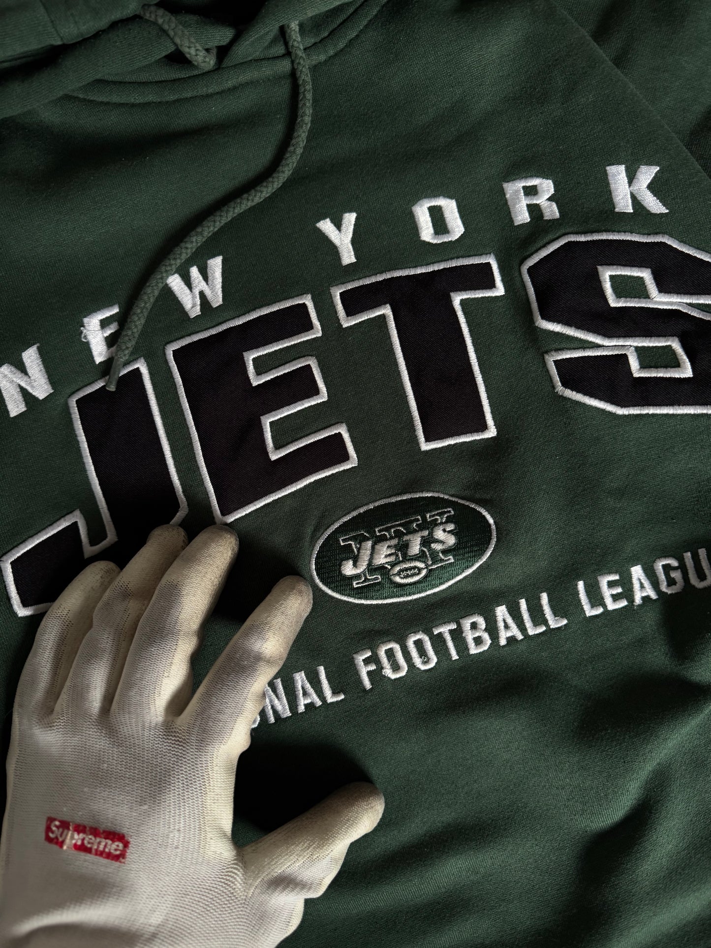 ✱ HOODIE NEW YORK JETS LEE SPORTS OG PIEZA VINTAGE DE LA NFL 90’S ✱