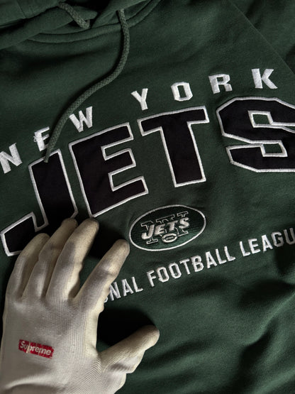 ✱ HOODIE NEW YORK JETS LEE SPORTS OG PIEZA VINTAGE DE LA NFL 90’S ✱