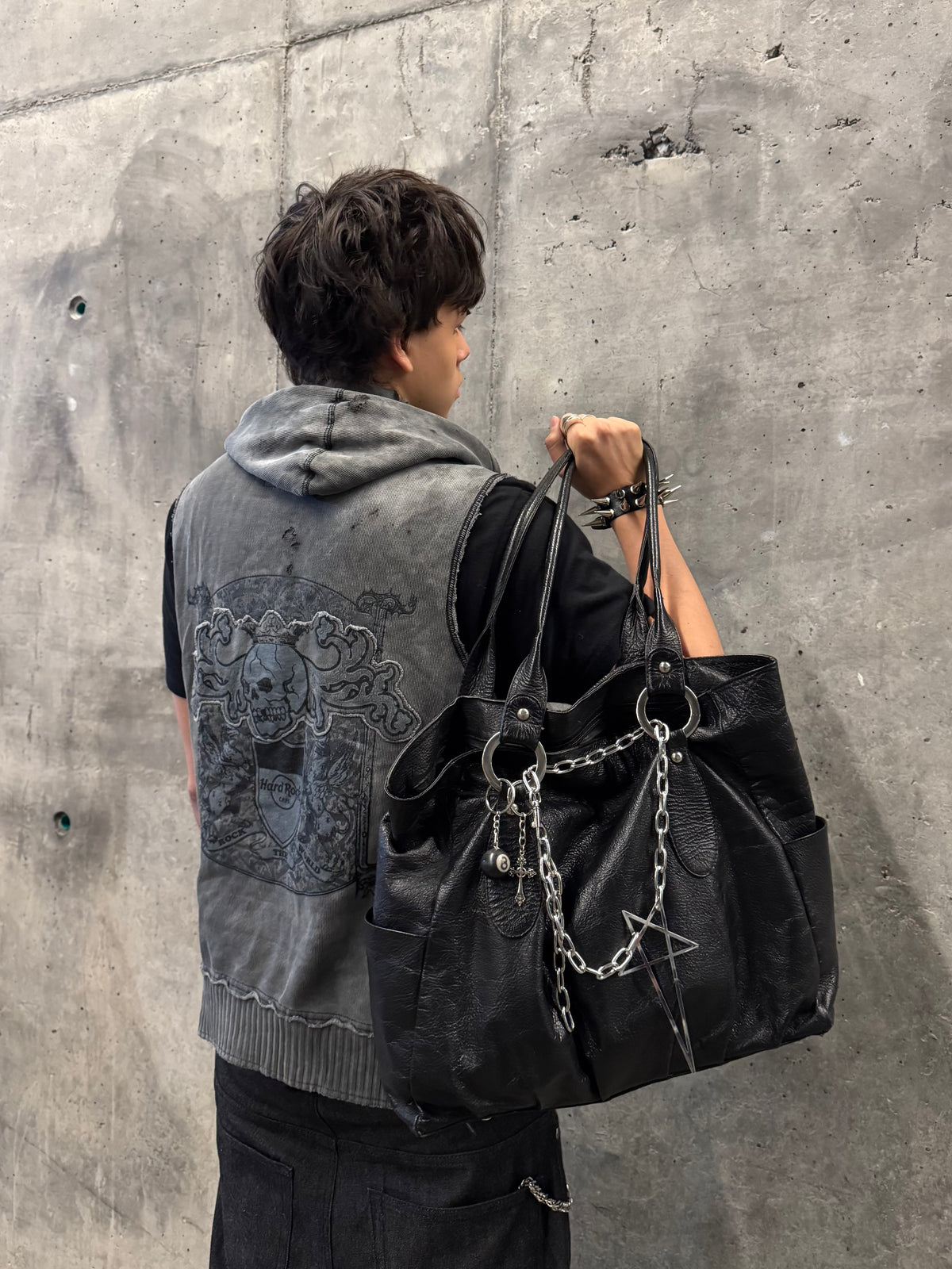 ✱ HARD ROCK CAFÉ SKULL GREY VINTAGE CUSTOM OG ✱