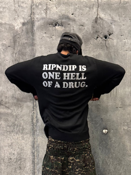 ✱ RIPNDIP COCONERM KNIT SWEATER BLACK RND9512 OG ✱