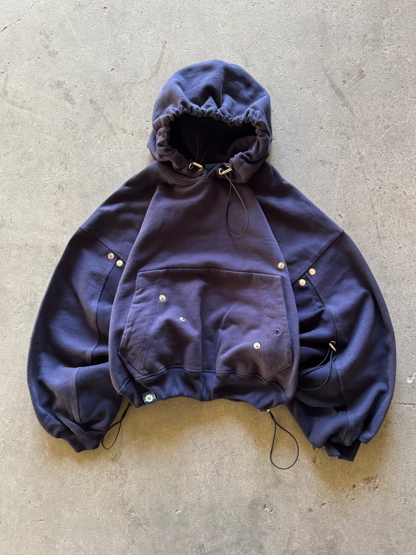 ✱ ARCHIF BAT HOODIE 1&1 DOUBLE WIDTH AZUL OSCURO OG ✱