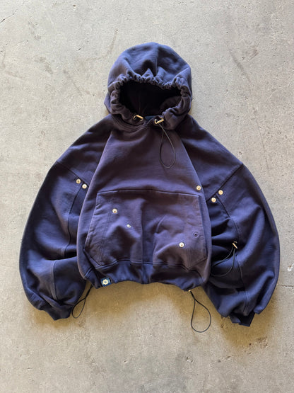 ✱ ARCHIF BAT HOODIE 1&1 DOUBLE WIDTH AZUL OSCURO OG ✱