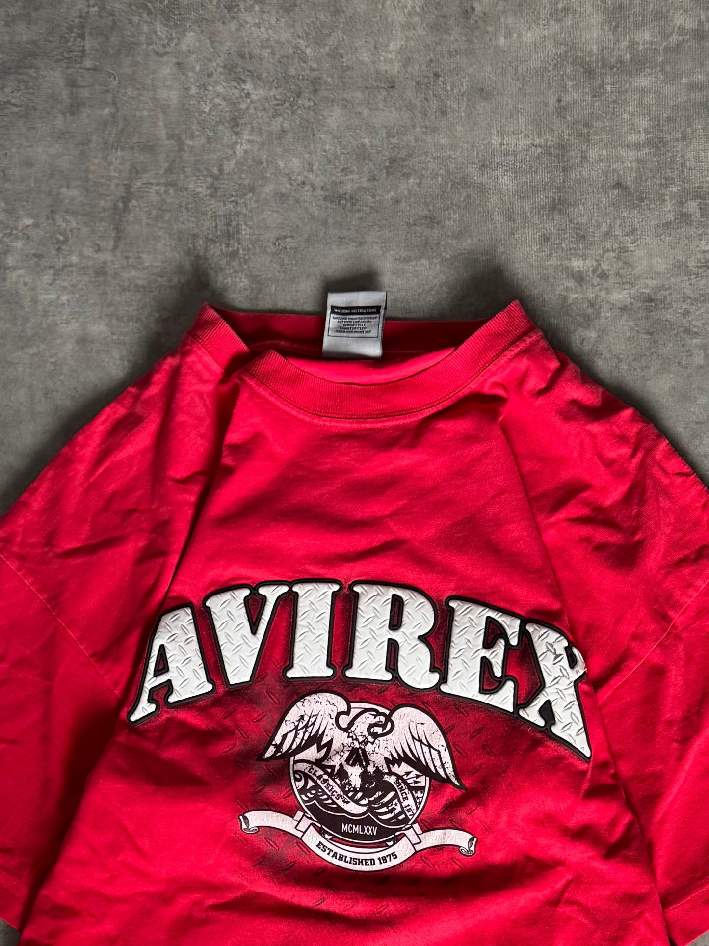 ✱ T-SHIRT AVIREX USA RED 1975 OG ✱
