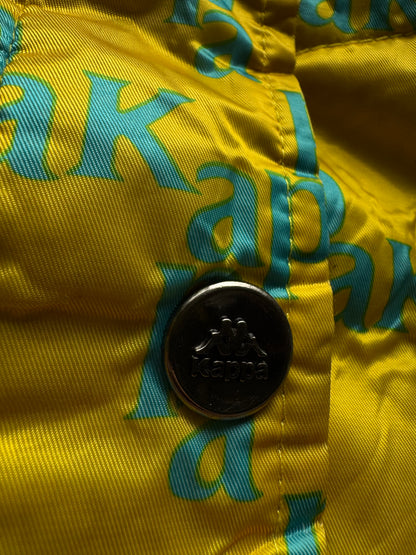 ✱ KAPPA VINTAGE YELLOW PUFFER JACKET BOX LOGO 2000’S OG ✱