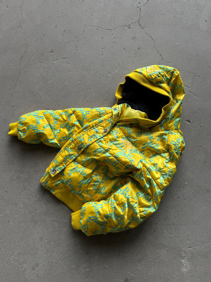 ✱ KAPPA VINTAGE YELLOW PUFFER JACKET BOX LOGO 2000’S OG ✱