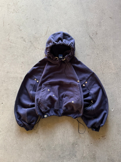 ✱ ARCHIF BAT HOODIE 1&1 DOUBLE WIDTH AZUL OSCURO OG ✱