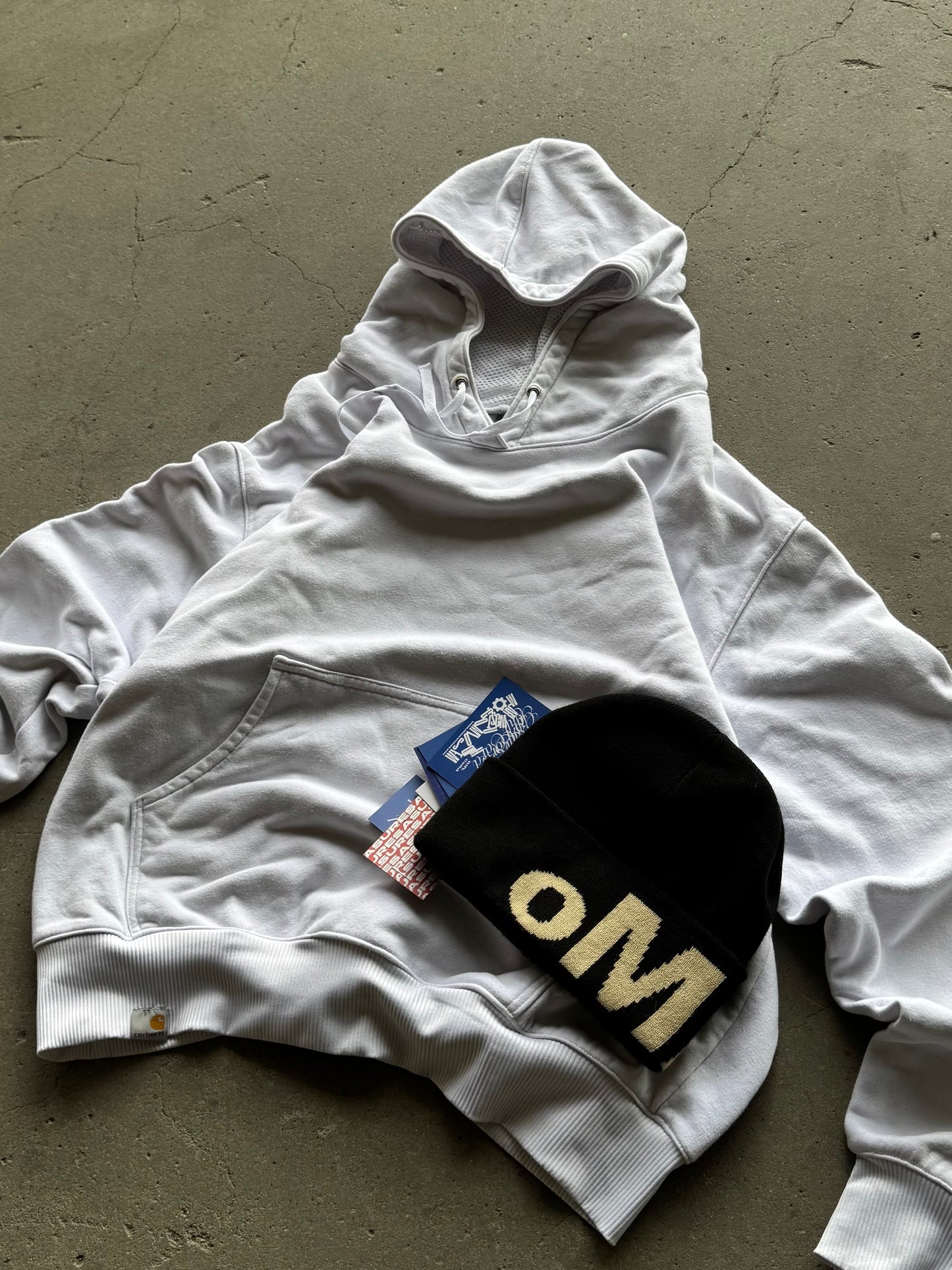 ✱ HOODIE WHITE OUT CARHARTT 2000’S OG ✱
