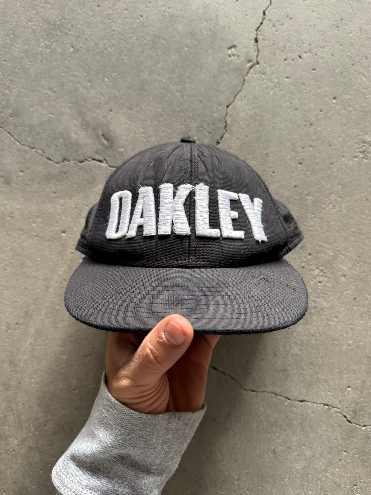 ✱ HAT VINTAGE OAKLEY SNAF BOX LOGO 90’S BLACK OG ✱